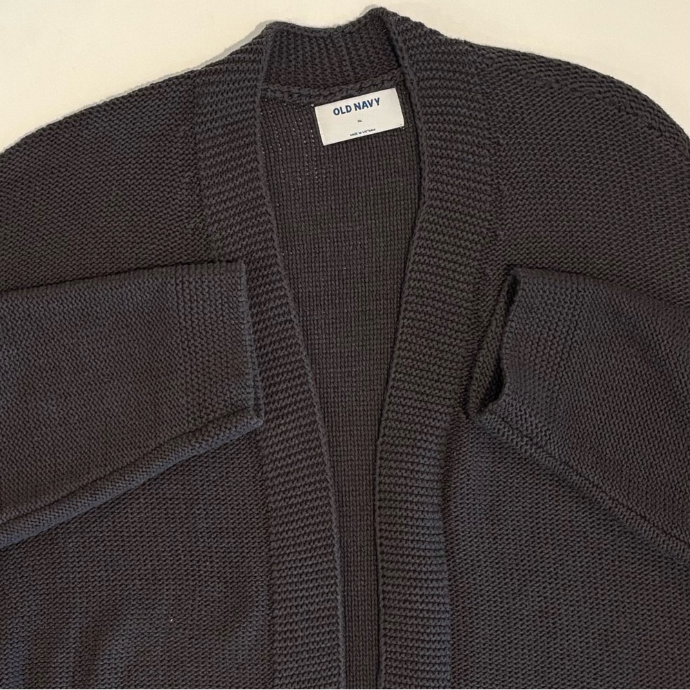 Old Navy Charcoal Gray Slouchy Knit Cardigan XL